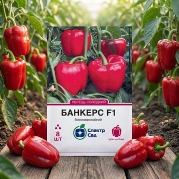Насіння Перець Банкерс F1 (8шт) | Насіння Гібридного Перцю Солодкого PPN_11923 фото